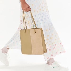 URBAN OUTFITTERS SUEDE PATENT LADY TOTE